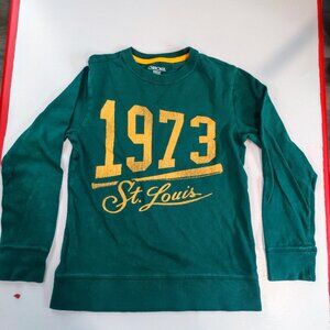 Cherokee 1973 St Louis long sleeve sweatshirt green boys size M 8-10